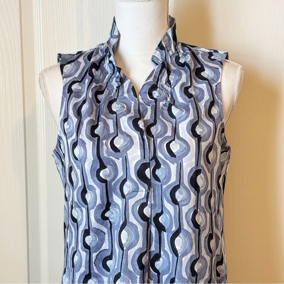 NIC+ZOE Painted Clouds Zest Sleeveless Shift Dress Pockets Women’s Small - Picture 3 of 12